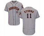 Houston Astros Garrett Stubbs Grey Road Flex Base Authentic Collection Baseball Player Jersey