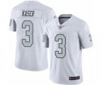 Oakland Raiders #3 Drew Kaser Elite White Rush Vapor Untouchable Football Jersey