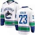 Vancouver Canucks #23 Alexander Edler Fanatics Branded White Away Breakaway NHL Jersey