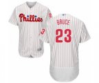Philadelphia Phillies Jay Bruce White Home Flex Base Authentic Collection Baseball Player Jersey