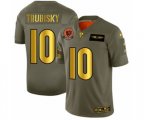 Chicago Bears #10 Mitchell Trubisky Olive Gold 2019 Salute to Service Football Jersey