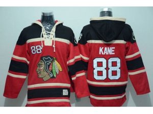 Chicago Blackhawks #88 Patrick Kane Red Sawyer Hooded Sweatshirt Stitched NHL Jersey