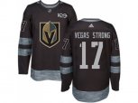 Vegas Golden Knights #17 Vegas Strong Black 1917-2017 100th Anniversary Stitched NHL Jersey