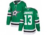 Dallas Stars #13 Mattias Janmark Green Home Authentic Stitched NHL Jersey