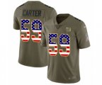 New York Giants #59 Lorenzo Carter Limited Olive USA Flag 2017 Salute to Service NFL Jersey