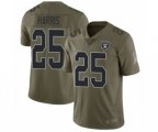 Oakland Raiders #25 Erik Harris Limited Olive 2017 Salute to Service Football Jersey