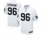 Oakland Raiders #96 Cornellius Carradine Game White NFL Jersey