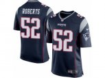 New England Patriots #52 Elandon Roberts Game Navy Blue Team Color NFL Jersey