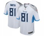 Tennessee Titans #81 Jonnu Smith Game White Football Jersey