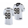 New Orleans Saints #98 Payton Turner 2021 Football Draft White Limited Jersey