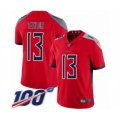 Tennessee Titans #13 Taywan Taylor Limited Red Inverted Legend 100th Season Football Jersey