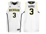 Michigan Wolverines Trey Burke #3 Basketball Authentic Jersey - White