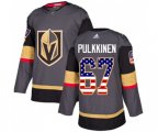 Vegas Golden Knights #67 Teemu Pulkkinen Authentic Gray USA Flag Fashion NHL Jersey