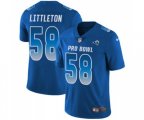Los Angeles Rams #58 Cory Littleton Limited Royal Blue NFC 2019 Pro Bowl Football Jersey