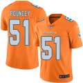 Miami Dolphins #51 Mike Pouncey Limited Orange Rush Vapor Untouchable NFL Jersey