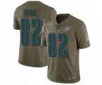 Philadelphia Eagles #82 Mike Quick Limited Olive 2017 Salute to Service Football Jersey