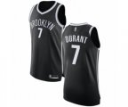 Brooklyn Nets #7 Kevin Durant Authentic Black Basketball Jersey - Icon Edition