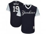 New York Yankees #19 Masahiro Tanaka Masa Authentic Navy Blue 2017 Players Weekend MLB Jersey