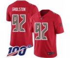 Tampa Bay Buccaneers #92 William Gholston Limited Red Rush Vapor Untouchable 100th Season Football Jersey