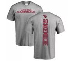 Arizona Cardinals #90 Robert Nkemdiche Ash Backer T-Shirt
