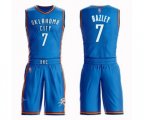 Oklahoma City Thunder #7 Darius Bazley Swingman Royal Blue Basketball Suit Jersey - Icon Edition