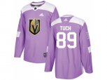 Vegas Golden Knights #89 Alex Tuch Purple Authentic Fights Cancer Stitched NHL Jersey
