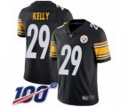 Pittsburgh Steelers #29 Kam Kelly Black Team Color Vapor Untouchable Limited Player 100th Season Football Jersey