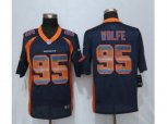 Denver Broncos #95 Derek Wolfe Navy Blue Alternate Stitched NFL Limited Strobe Jersey