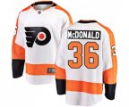 Philadelphia Flyers #36 Colin McDonald Fanatics Branded White Away Breakaway NHL Jersey