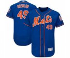 New York Mets Tyler Bashlor Royal Blue Alternate Flex Base Authentic Collection Baseball Player Jersey