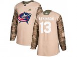 Columbus Blue Jackets #13 Cam Atkinson Camo Authentic 2017 Veterans Day Stitched NHL Jersey