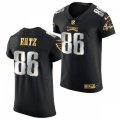 Philadelphia Eagles #86 Zach Ertz Nike Black White Golden Edition Jersey