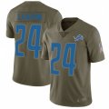 Detroit Lions #24 Nevin Lawson Limited Olive 2017 Salute to Service NFL Jersey
