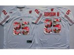 Wisconsin Badgers #25 Melvin Gordon III White Player Fashion Stitched NCAA Jersey
