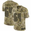 Seattle Seahawks #64 J.R. Sweezy Limited Camo 2018 Salute to Service NFL Jersey
