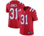 New England Patriots #31 Jonathan Jones Red Alternate Vapor Untouchable Limited Player Football Jersey