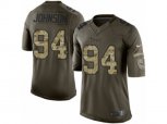 Tennessee Titans #94 Austin Johnson Limited Green Salute to Service NFL Jersey