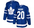 Toronto Maple Leafs #20 Dominic Moore Authentic Royal Blue Home NHL Jersey