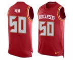 Tampa Bay Buccaneers #50 Vita Vea Limited Red Player Name & Number Tank Top Football Jersey