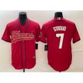 Houston Texans #7 C.J. Stroud Red Cool Base Stitched Baseball Jersey
