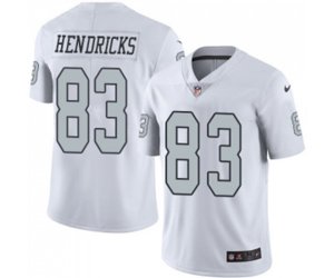 Oakland Raiders #83 Ted Hendricks Limited White Rush Vapor Untouchable Football Jersey