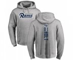 Los Angeles Rams #81 Torry Holt Ash Backer Pullover Hoodie