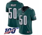 Philadelphia Eagles #50 Duke Riley Midnight Green Team Color Vapor Untouchable Limited Player 100th Season Football Jersey