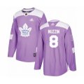 Toronto Maple Leafs #8 Jake Muzzin Authentic Purple Fights Cancer Practice Hockey Jersey