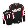 Ottawa Senators #11 Daniel Alfredsson Authentic Black Third NHL Jersey