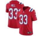 New England Patriots #33 Jeremy Hill Red Alternate Vapor Untouchable Limited Player Football Jersey