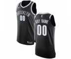 Brooklyn Nets Customized Authentic Black Road Basketball Jersey - Icon Edition