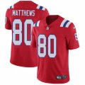 New England Patriots #80 Jordan Matthews Red Alternate Vapor Untouchable Limited Player NFL Jersey