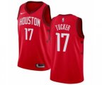Houston Rockets #17 PJ Tucker Red Swingman Jersey - Earned Edition