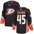 Anaheim Ducks #45 Sami Vatanen Authentic Black Home NHL Jersey